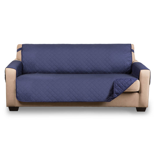 Bone Dry Reversible Pet Furniture Cover, Navy, Loveseat - 98x76"