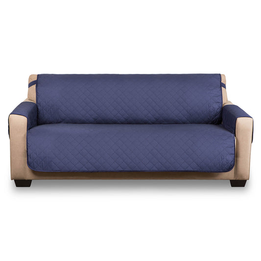 Bone Dry Reversible Pet Furniture Cover, Navy, Loveseat - 98x76"