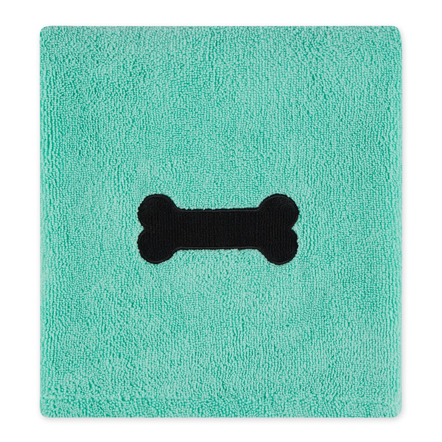 Bone Dry Large Pet Towel, Absorbent Microfiber, Green, 41x23.5"