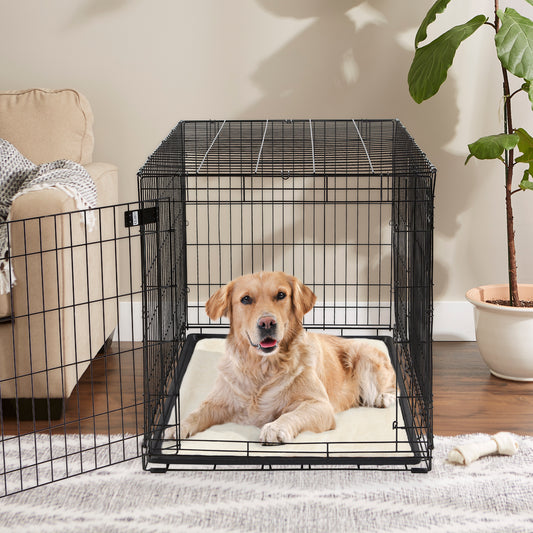 Pet Crate Liner, Faux Fur, White, XXX-Large - 29x48"