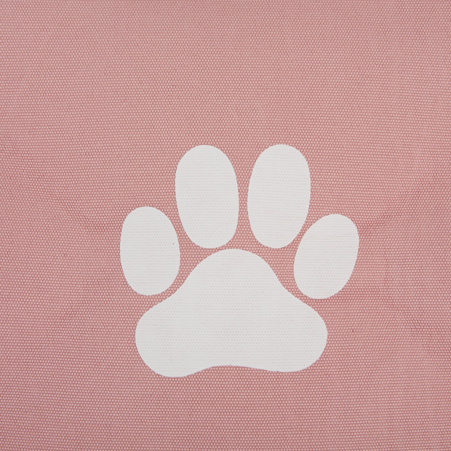 Bone Dry Collapsible Pet Storage Bin, Paw Print, Rose, Medium - 16x10x12"