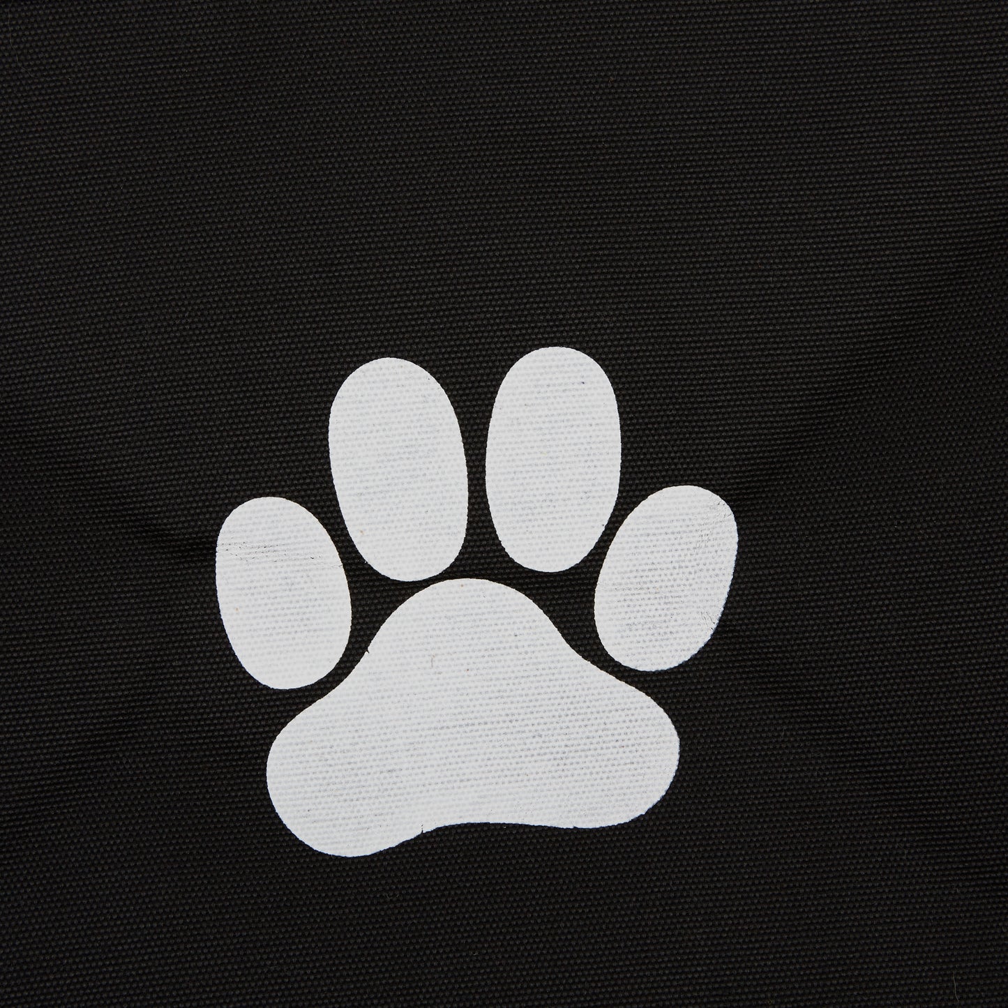 Polyester Pet Bin Paw Black Rectangle Large 17.5X12X15