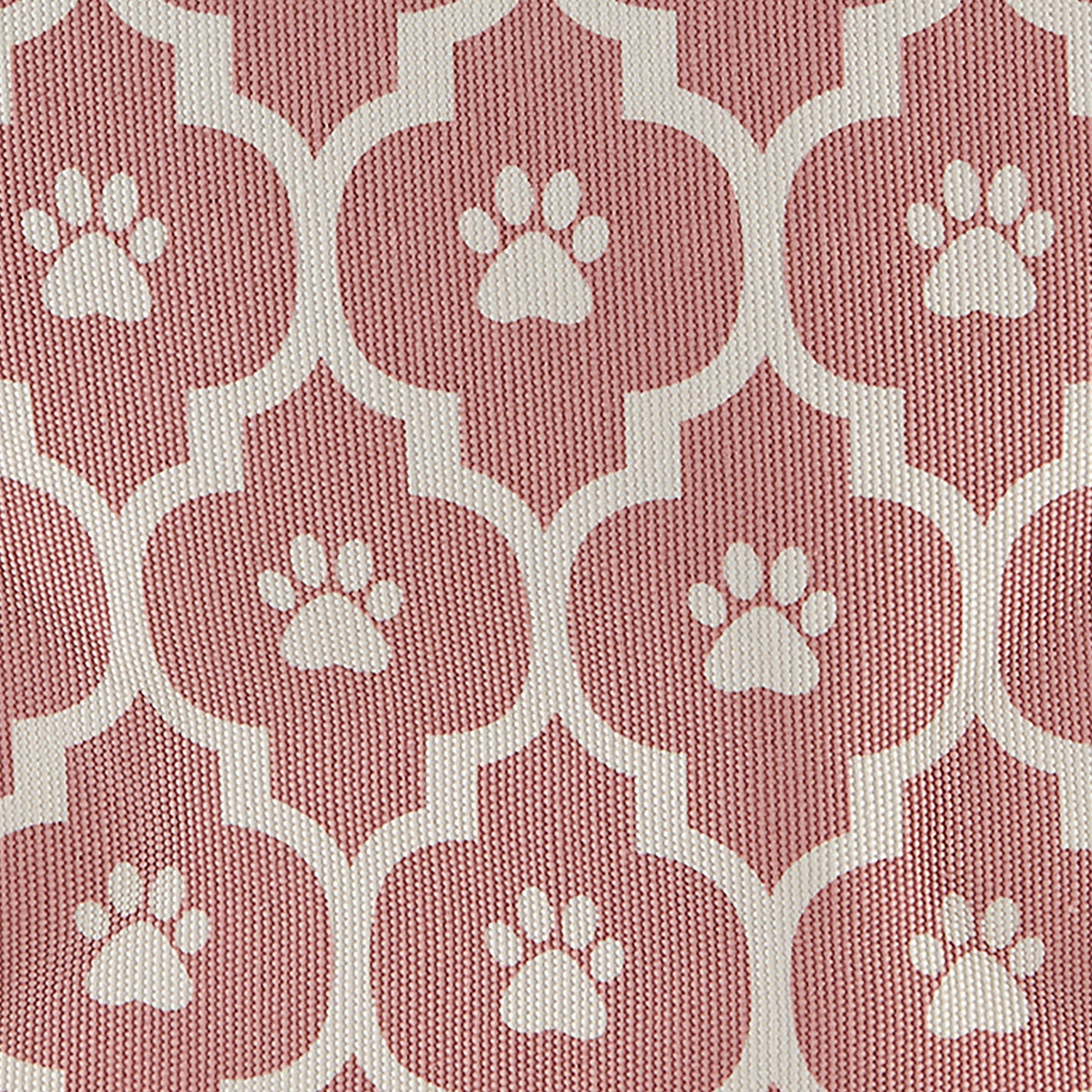 Polyester Pet Bin Lattice Paw Rose Round Small 9X12X12