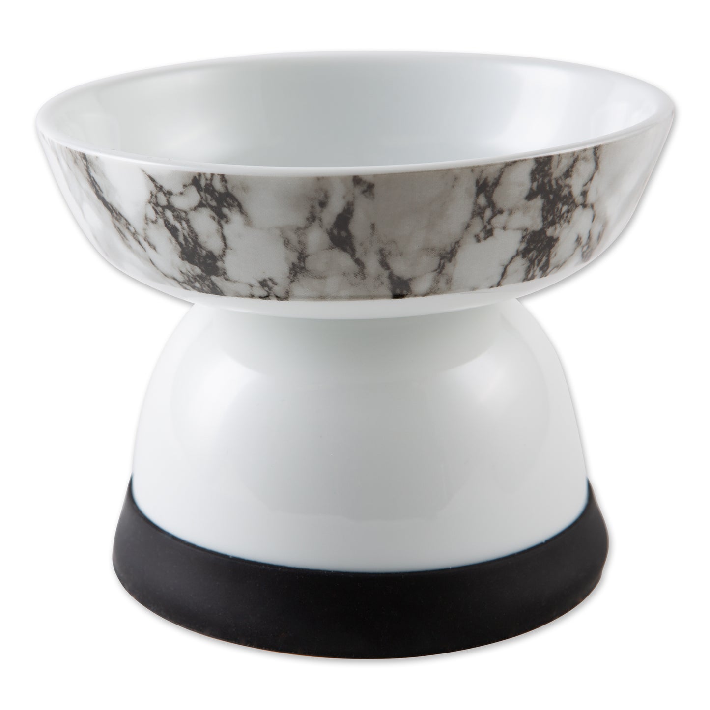 Pet Bowl Raised Marble Small 5.3Dx3.5H Set of 2