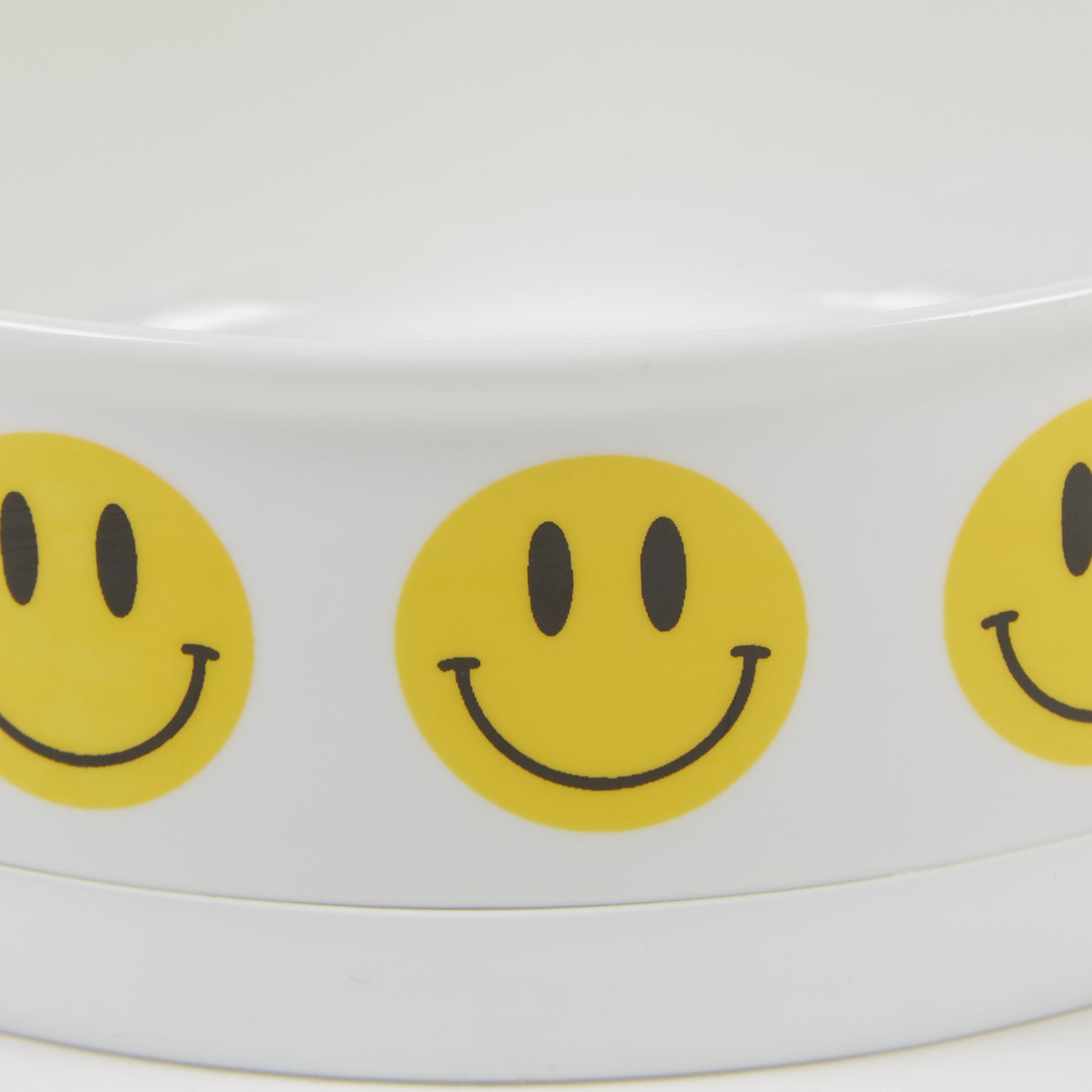 Smiley Face Pet Bowl Set/2, Large 3.75 C. Capacity