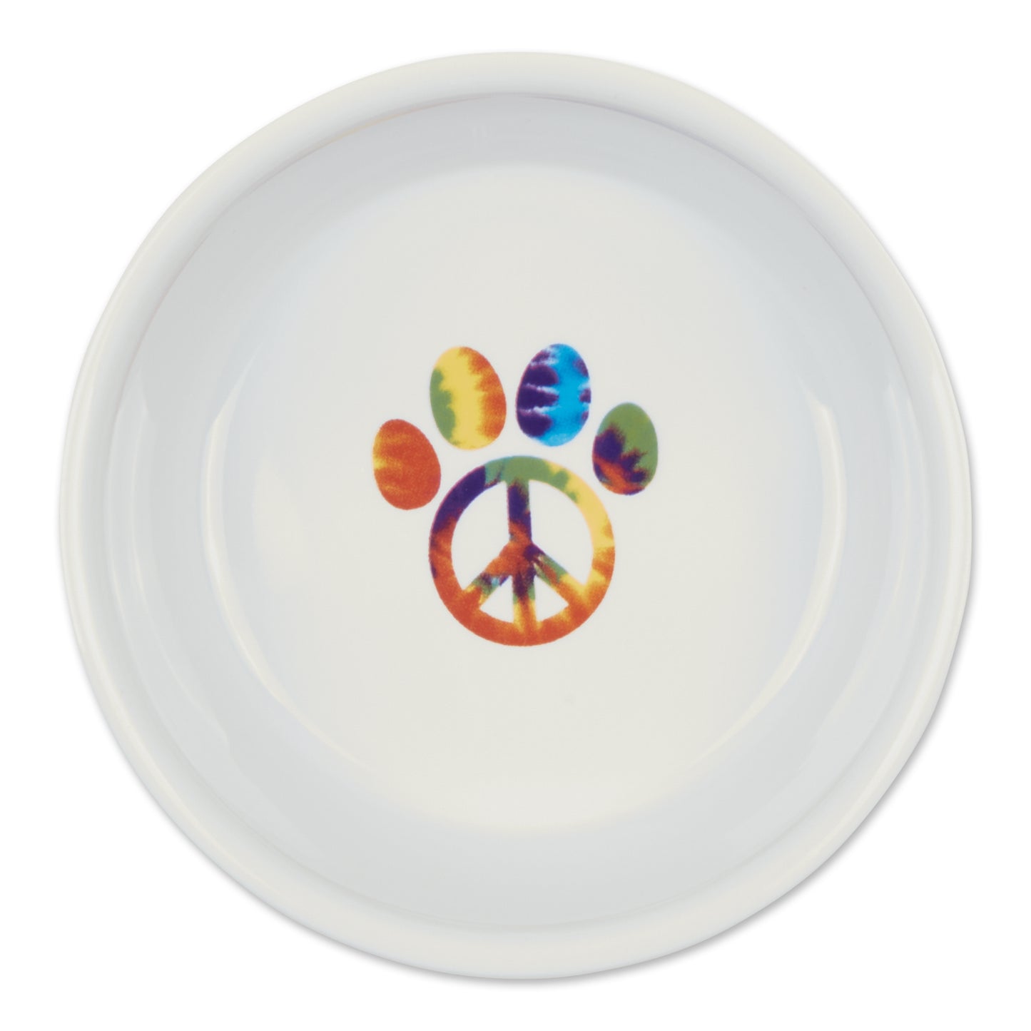 Peace Paw Pet Bowl Set/2, Small - 3/4 C Capacity