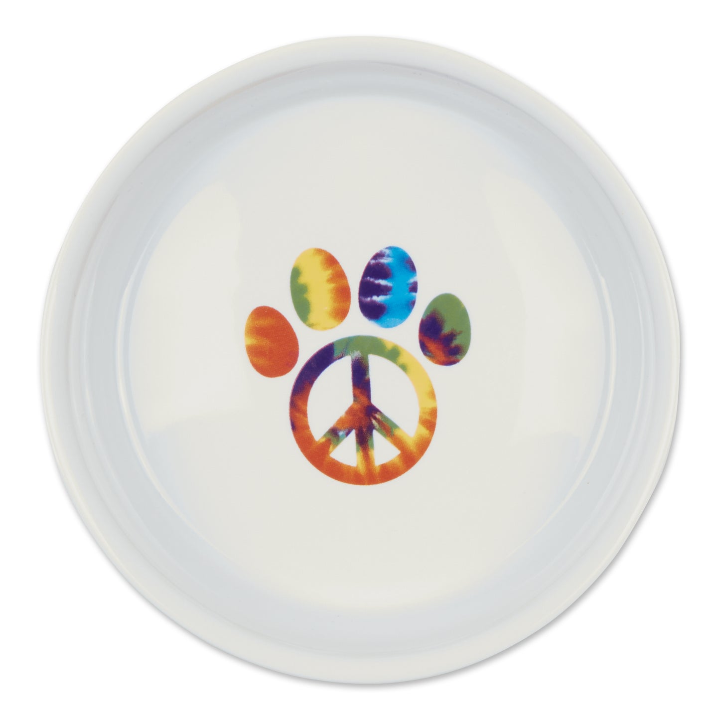 Peace Paw Pet Bowl Set/2, Medium - 1.5 C. Capacity