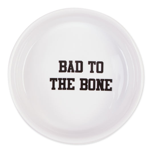 Bad to the Bone Pet Bowl Set/2, Medium - 1.5 C. Capacity