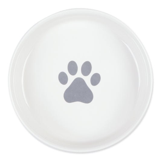 Gray Dog Show Pet Bowl Set of 2, Large 3.75 C. Capacity