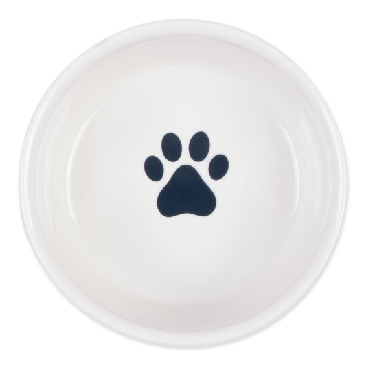 Navy Cat's Meow Pet Bowl Set of 2, Small - 3/4 C Capacity