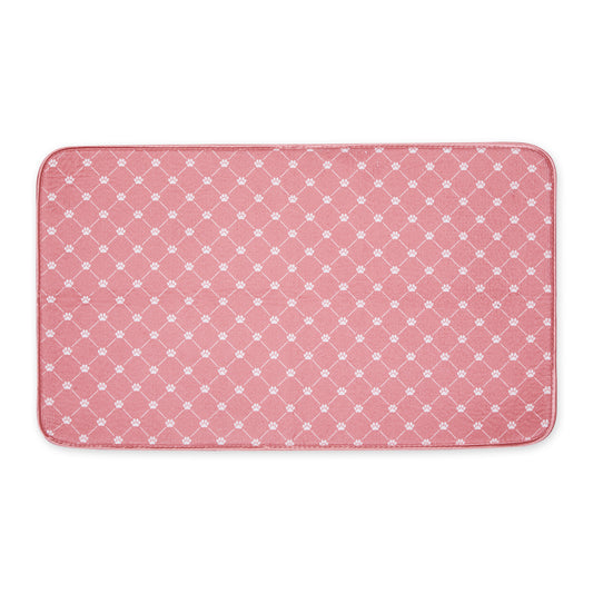 Rose Printed Trellis Paw Pet Mat Large