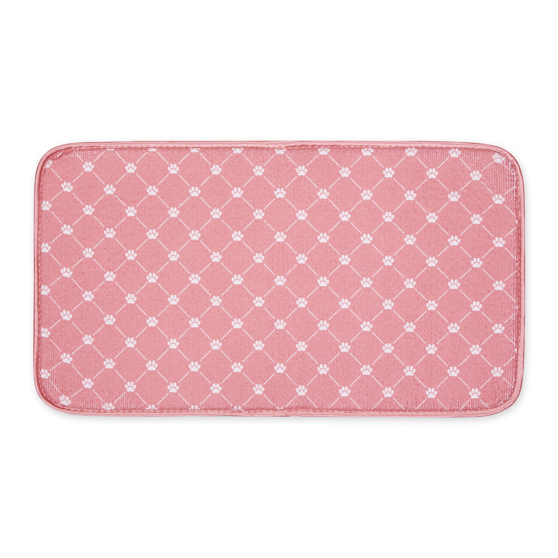 Rose Printed Trellis Paw Pet Mat Small