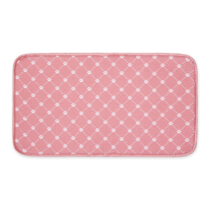 Rose Printed Trellis Paw Pet Mat Small