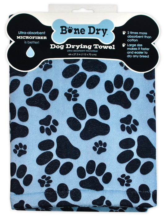 Blue Print Paw Microfiber Drying Towel