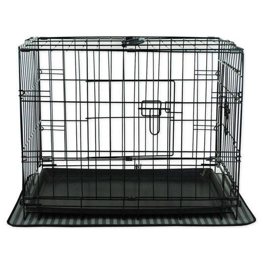 Bone Dry Pet Crate/Kennel Mat, Gray, Large - 21x33"