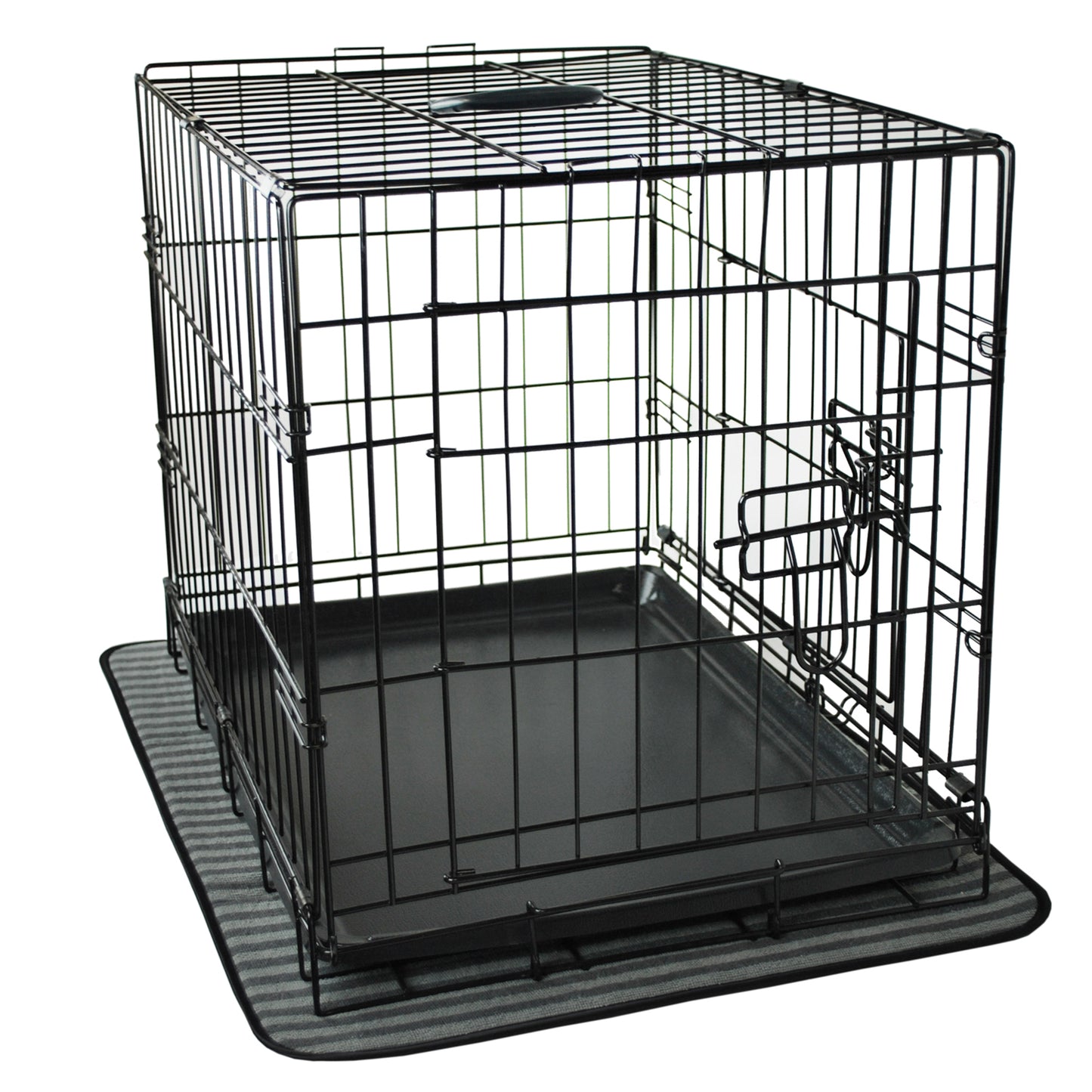 Bone Dry Pet Crate/Kennel Mat, Gray, X-large - 25x39"