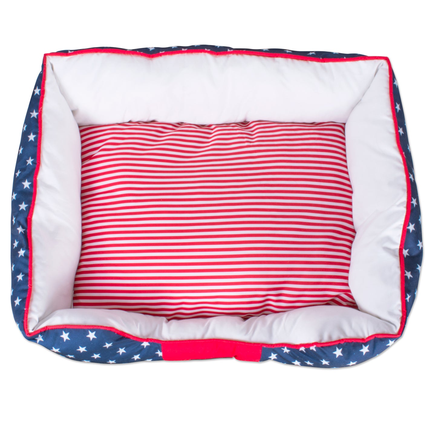 Stars & Stripes Pet Bed Rectangle Medium 28X20X8