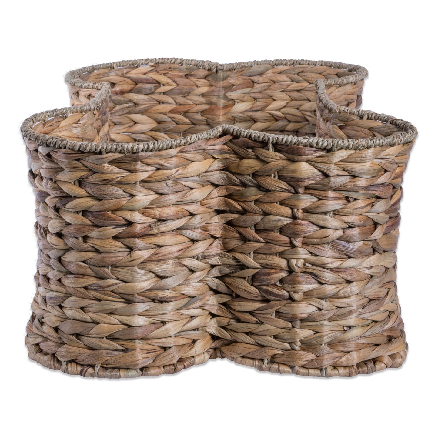 Bone Dry Hyacinth Pet Storage Basket, Bone Shaped, Natural, Small - 17.75x11x7.5"