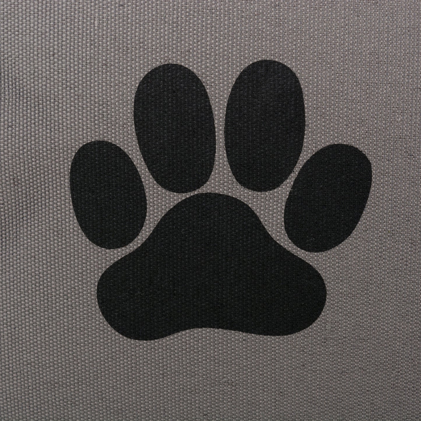 Polyester Pet Bin Paw Gray Rectangle Medium 16X10X12